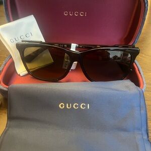 Gucci Tortoise Shell Sunglasses
